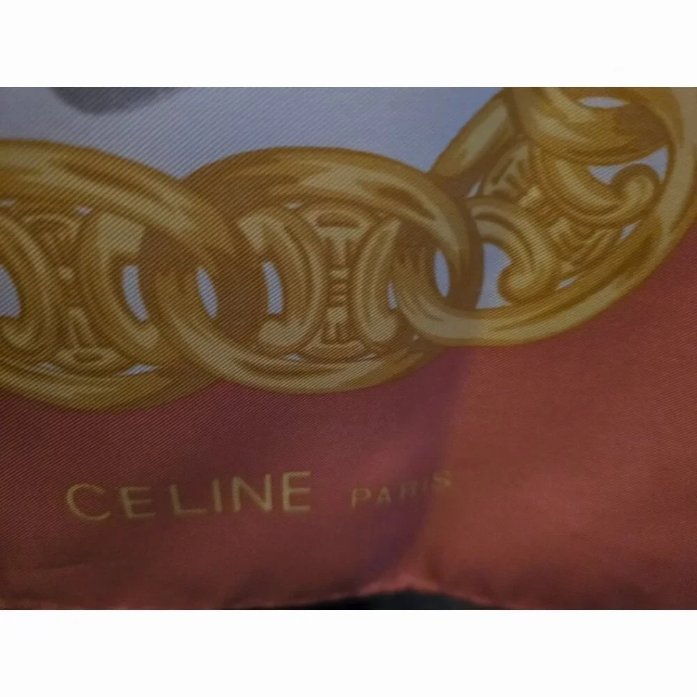 EUC Authentic Celine Silk Scarf